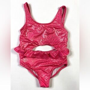 Penelope Mack Shimmering Pink One Piece Swimsuit